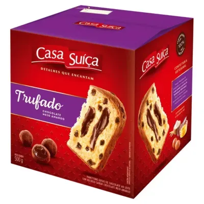 PANETONE CASA SUICA RECHEADO TRUFADO 500G